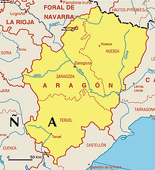 mapa de Aragón